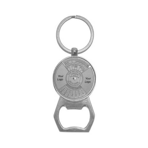 50 Years Calendar with Bottle Opener Keychain